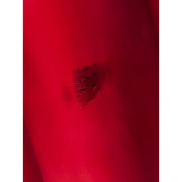 VTG Learsy 100% Wool Herringbone Coat Black White Red Lining Made in Uruguay 12 - Picture 11 of 16